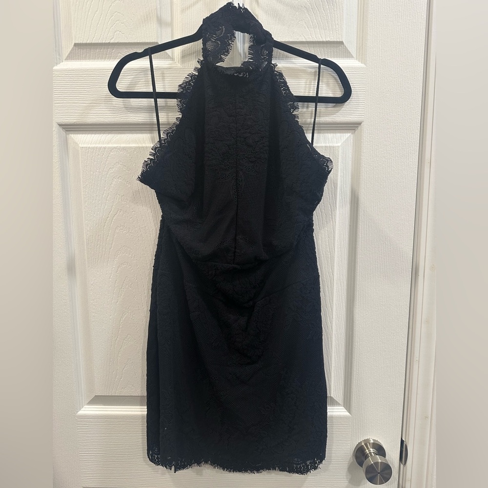 Intimately free people lace Harper high neck halter neck size L NWT